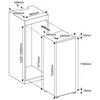Šaldytuvas MPM MPM-185-CJI-18 combi-fridge Built-in 181 L E Baltas