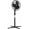 Ventiliatorius MPM MWP-25/C pedestal fan, 3 speed settings, remote control, Power: 45 W, juodas