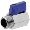 MT Ball valve mini MF 3/8 Mėlynas