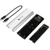 NATEC RHINO M.2 NVME LITE EXTERNAL SSD ENCLOSURE USB-C 3.2 GEN 2 ARCTIC Sidabrinis