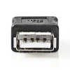 Adapteris NEDIS USB Type A F, USB Type A F, juodas