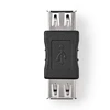 Adapteris NEDIS USB Type A F, USB Type A F, juodas