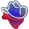 Lubinis šviestuvas Neon Beline Light Cowboy