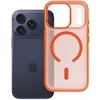 Dėklas Oem Case for iPhone 17 Pro / 18 Pro (low camera edge) Flexline Mag Cover compatible with MagSafe oranžinis