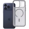 Dėklas Oem Case for iPhone 17 Pro Max / 18 Pro Max (low camera edge) Flexline Mag Cover compatible with MagSafe pilka