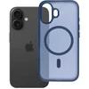 OEM dėklas, skirtas „iPhone 16 Flexline Mag Cover“, suderinamas su „MagSafe“, tamsiai mėlynas