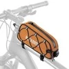 Rockbros 30120045004 ROAD TO SKY bicycle bag for the top frame tube, waterproof, 0.7L - oranžinis