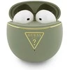 Belaidės ausinės Guess TWS GUTWSA15HETN (Small Round Script Print) khaki