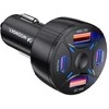 Wozinsky WLS-04 60W Car Charger 2xUSB-C 2xUSB-A - Juodas