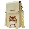 Nimmy Rinkinys 3in1 dėklas telefonui + krepšys + daiktų ieškikliui dėklas telefonui haki spalvos Big Eyed Pet 2.0 Cat