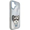 Dėklas Nimmy Big Eyed Pet 2.0 Dog skirtas Apple iPhone 17 pilkos spalvos