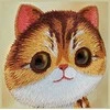 Nimmy Apple iPhone 15 Pro Max 6.7" dėklas telefonui haki spalvos Big Eyed Pet 2.0 Cat