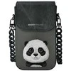 Nimmy Rinkinys 3in1 dėklas telefonui + krepšys + daiktų ieškikliui dėklas telefonui juodos spalvos Big Eyed Pet 2.0 Panda