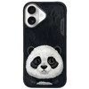 Nimmy dėklas Apple iPhone 16 6.1″ juodos spalvos Big Eyed Pet 2.0 Panda