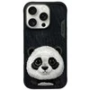 Nimmy Apple iPhone 16 Pro 6.3" dėklas telefonui juodos spalvos Big Eyed Pet 2.0 Panda