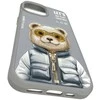 Nimmy Apple iPhone 15 6.1" dėklas telefonui pilkos spalvos Cool&Cute 2.0 Bear