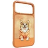 NIMMY dėklas GENTLE PETS SERIES DOG suderinamas su MagSafe, skirtas IPHONE 18 Pro/17 Pro, oranžinis