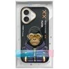 Nimmy dėklas Apple iPhone 16 6.1″ juodos spalvos Cool&Cute 2.0 Monkey