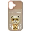 Dėklas Nimmy Cool&Cute 2.0 Bear Case for iPhone 17 - rusvai gelsvas