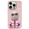 Nimmy Apple iPhone 16 Pro 6.3" dėklas telefonui rožinės spalvos Cool&Cute 2.0 Cat