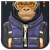 Nimmy dėklas iPhone 15 6.1" juodos spalvos Cool&Cute 2.0 Monkey