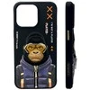 Nimmy dėklas Apple iPhone 15 Pro Max 6.7" juodos spalvos Cool&Cute 2.0 Monkey