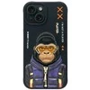 Nimmy dėklas iPhone 15 6.1" juodos spalvos Cool&Cute 2.0 Monkey