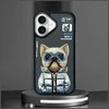 Nimmy Apple iPhone 16 6.1" dėklas telefonui juodos spalvos Cool&Cute 2.0 Dog