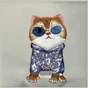 Nimmy krepšys ant rėmo pilkos spalvos Crossbody Glasses Cool Cat