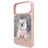 Dėklas NIMMY case GENTLE PETS SERIES DOG compatible with MagSafe for IPHONE 17 Pro pink