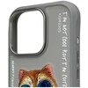 Nimmy dėklas Apple iPhone 16 Pro 6.3″ pilka Glasses Cool Cat