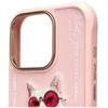 Nimmy dėklas Apple iPhone 16 Pro Max 6.9″ pink Glasses Cool Cat
