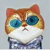 Nimmy Apple iPhone 15 6.1" dėklas telefonui pilkos spalvos Glasses Cool Cat