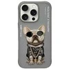 Nimmy Apple iPhone 16 Pro Max 6.9" dėklas telefonui pilkos spalvos Glasses Cool Dog