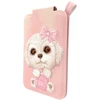 Dėklas Nimmy New Big-Eye Cute Pets 2.0 magnetinė piniginė šunims su telefono laikikliu - Rožinė