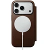 Dėklas Dėklai ir apvalkalai - Flip Nomad Modern Leather Folio, ruda – iPhone 18 Pro/17 Pro