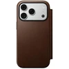 Dėklas Dėklai ir apvalkalai - Flip Nomad Modern Leather Folio, ruda – iPhone 18 Pro/17 Pro