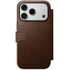Dėklas Dėklai ir apvalkalai - Flip Nomad Modern Leather Folio, ruda – iPhone 18 Pro/17 Pro