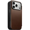 Dėklas Dėklai ir apvalkalai - Flip Nomad Modern Leather Folio, ruda – iPhone 18 Pro/17 Pro