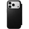 Dėklas NOMAD leather case for IPHONE 18 Pro/17 Pro compatible with MagSafe (Modern Leather Folio ECCO Leather) juodas