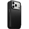 Dėklas NOMAD leather case for IPHONE 18 Pro/17 Pro compatible with MagSafe (Modern Leather Folio ECCO Leather) juodas