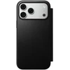 NOMAD odinis dėklas IPHONE 18 Pro Max/17 Pro Max, suderinamas su MagSafe (Modern Leather Folio ECCO Leather) juodas