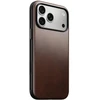 NOMAD leather case for IPHONE 18 Pro Max/17 Pro Max compatible with MagSafe (Modern Odinis dėklas Horween Leather) rustic ruda