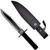 „Cinema Classic Rambo I“ didelis peilis su odiniu makštimi CC-H1 360 mm Juodas