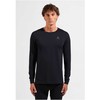 Odlo BL TOP crew neck l/s MERINO 200 men's T-shirt, dydis M, juodas