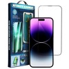 Oem 5D Full Glue Apsauginis stiklas skirtas Apple iPhone 15 Plus juodas + aplikatorius