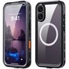 Dėklas Oem Case for iPhone 17 Atsparus vandeniui Shellbox DOT compatible with MagSafe juodas