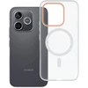 OEM dėklas, skirtas Honor 600 LITE Go, oranžinis, suderinamas su MagSafe, skaidrus