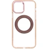 Dėklas Oem Case for iPhone 12 Frame Circle Stand compatible with MagSafe auksinis