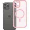 Oem Originalus iPhone 12 PRO MAX matinis dėklas, suderinamas su „MagSafe“, šviesiai rožinis